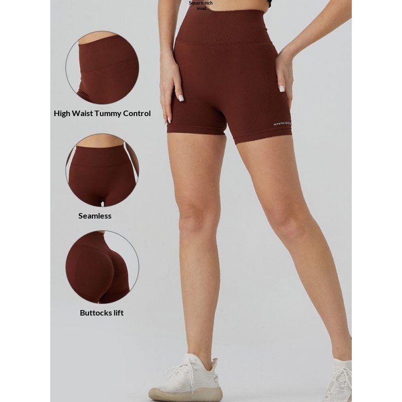 2024 Summer Fitness For Women Running Sports Cycling Pants Breathable Yoga Wear Tummy Control Tight Three-Quarter Shorts_voghion.com