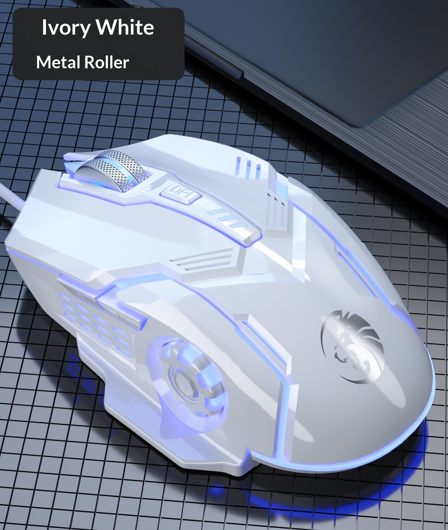 Digitex Digitex Digitex Qiongshu F7 Wired USB Silent Sound Lighted Weighted Gaming Office Home Desktop Laptop Universal Mouse_voghion.com