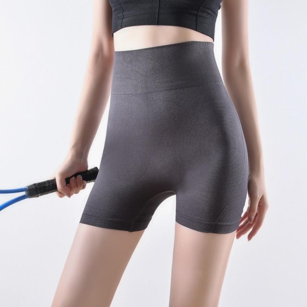 High Waist Tummy Control Butt Lift Yoga Warm-up Fitness Peach Hip Quick-Dry Women's Sports Shorts_voghion.com