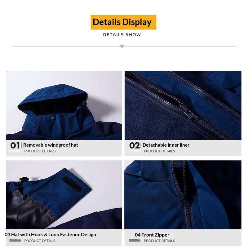 boy Boy 3-in-1 Custom Jacket For Men And Women, Windproof, Waterproof, Detachable, Outdoor Skiing, Mountaineering, Printed,_voghion.com