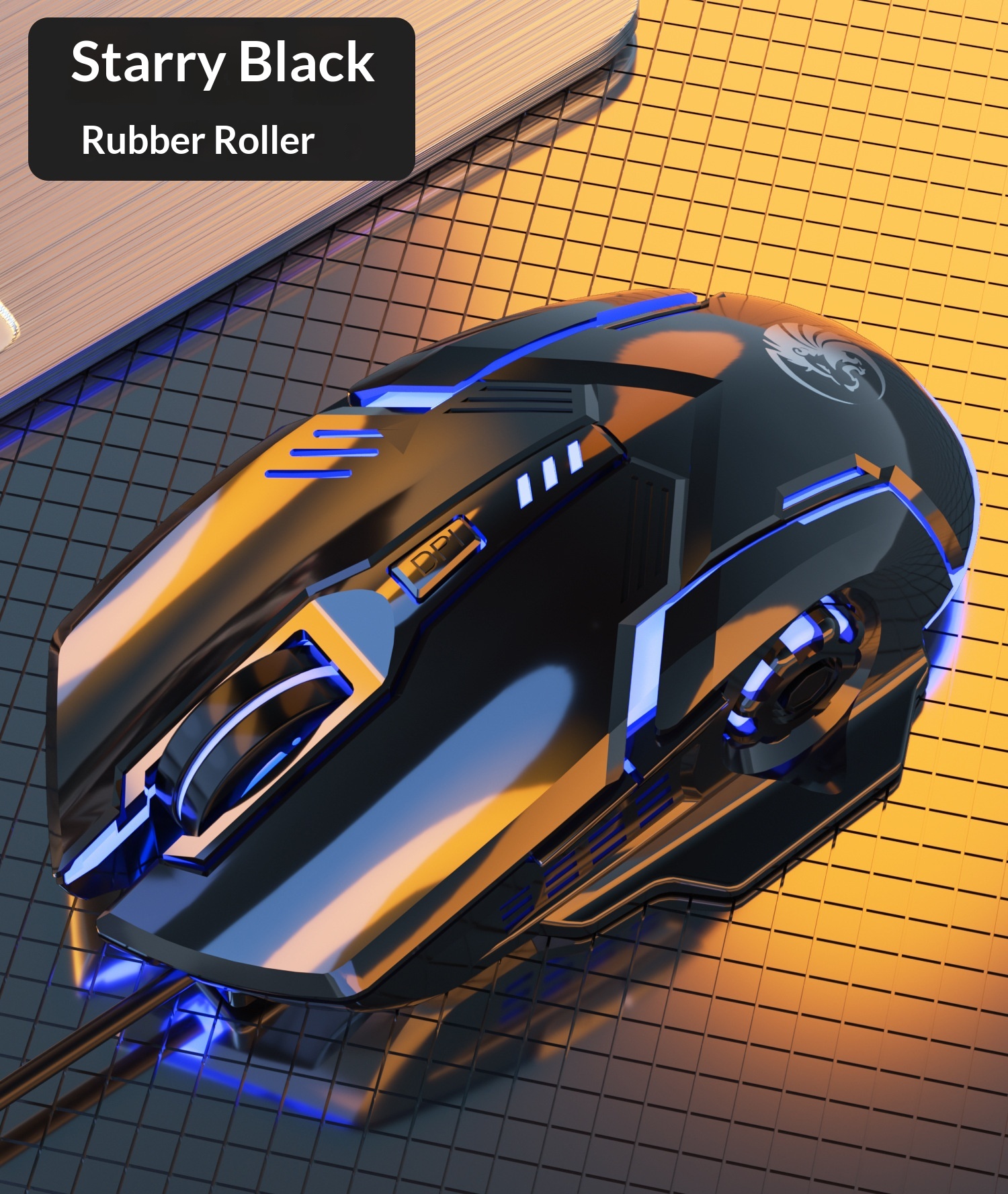 Digitex Digitex Digitex Qiongshu F7 Wired USB Silent Sound Lighted Weighted Gaming Office Home Desktop Laptop Universal Mouse_voghion.com