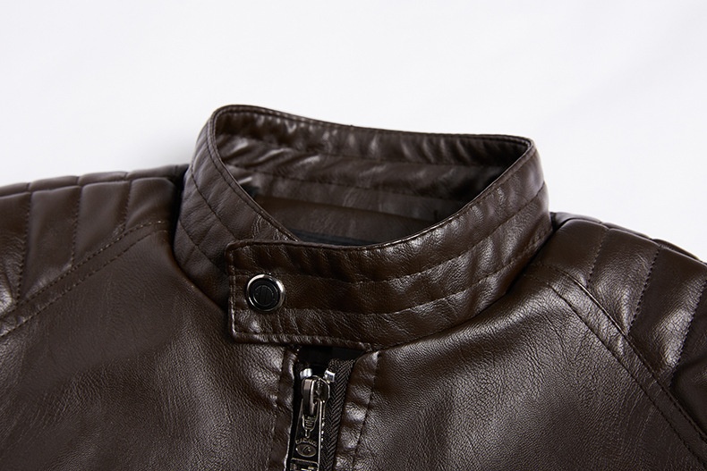 Manteau d'automne et d'hiver pour garçon, doublé polaire, en PU, grande taille, style européen-américain, en cuir._voghion.com