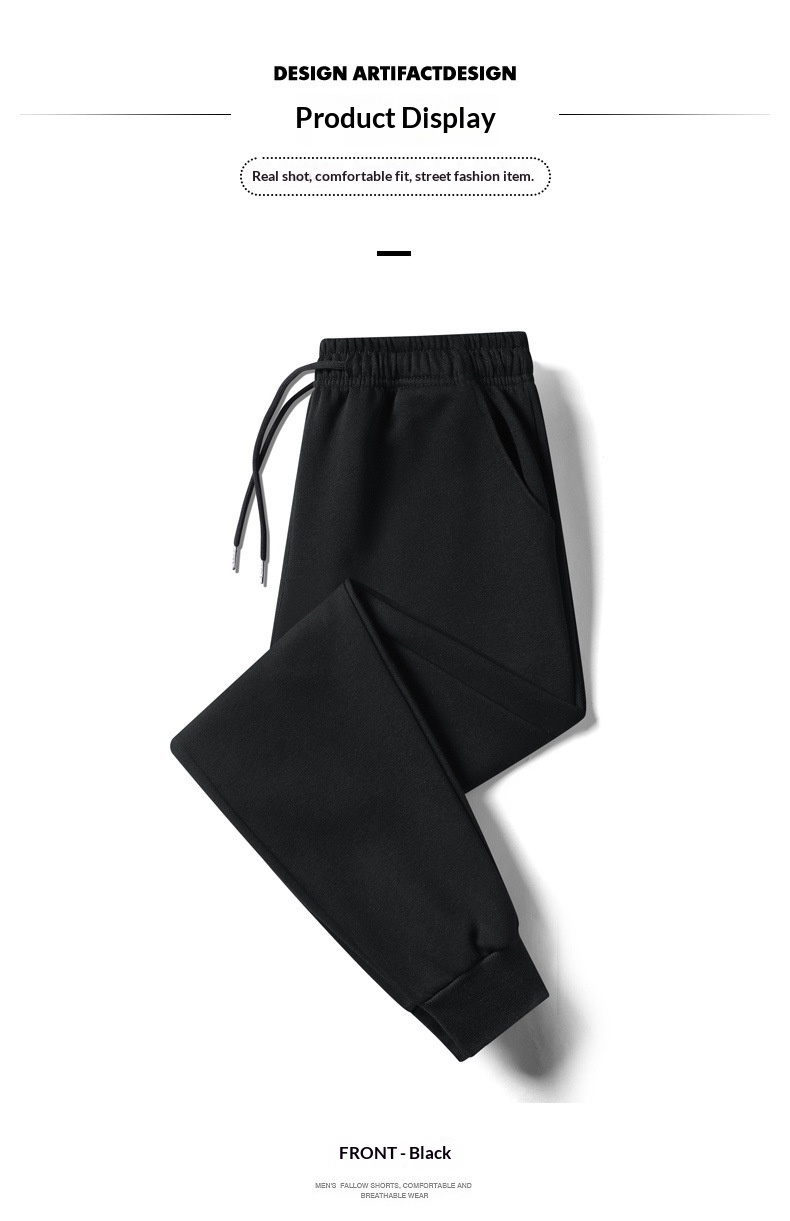 Pantaloni lunghi da jogging da uomo, larghi e dritti, in puro cotone, casual, taglie forti, primavera estate, nuovi_voghion.com