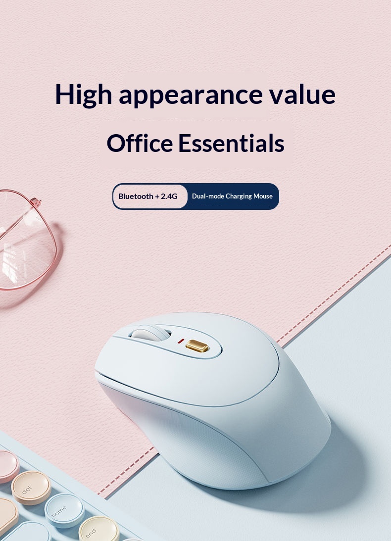 Souris Bluetooth sans fil Digitex compatible Lenovo, silencieuse, rechargeable, compacte et idéale pour le bureau (tablette, ordinateur portable, etc.)._voghion.com