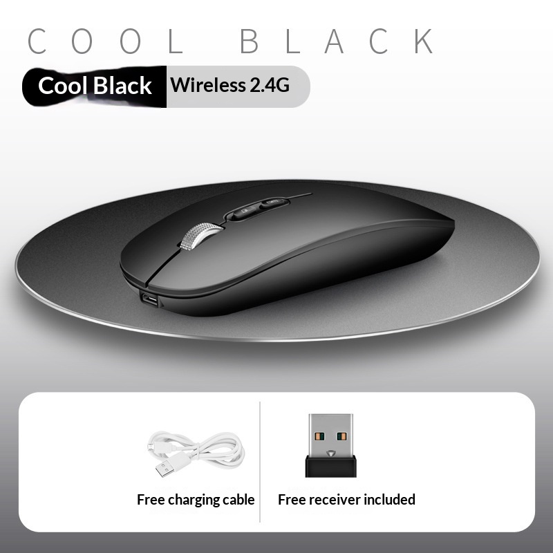 Digitex Digitex Digitex Ultra-thin Wireless Bluetooth Silent Compatible With IPad Huawei Laptop Dual-mode Portable Rechargeable Mouse_voghion.com