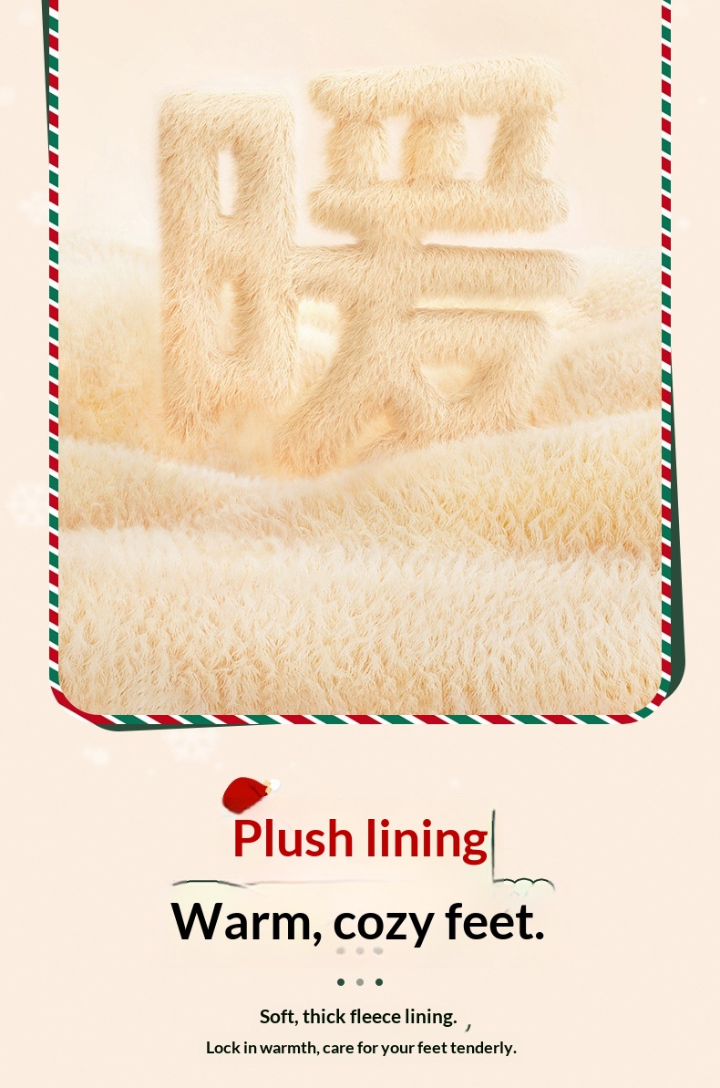 Zees graziose pantofole natalizie in cotone da donna, nuovo stile 2025, comode con una morbida imbottitura, adatte per l'autunno_voghion.com