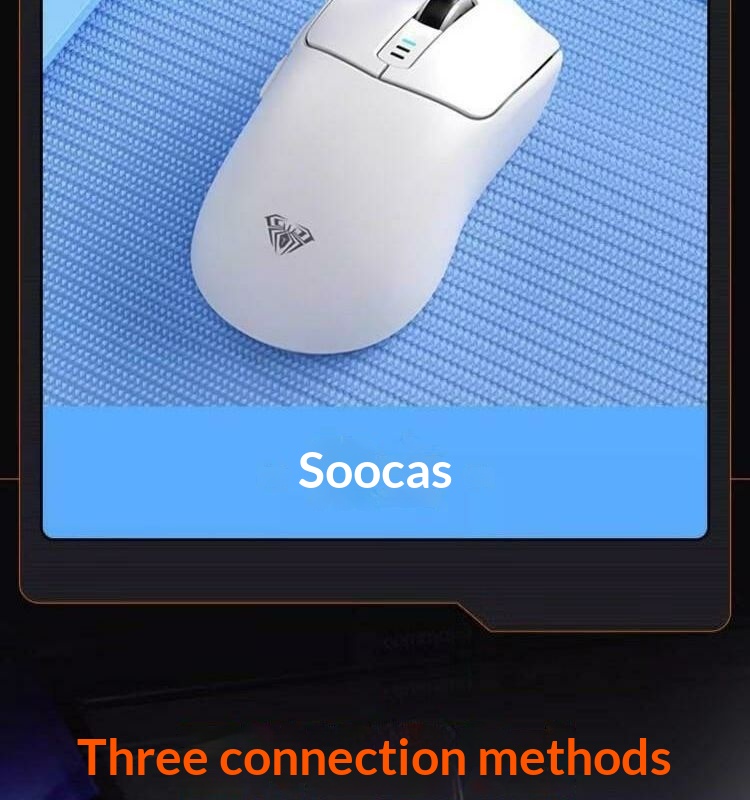 Digitex Digitex Wolf Spider SC580 Wireless Mouse Bluetooth Wired Three-Mode Gaming Computer Laptop USB Rechargeable_voghion.com