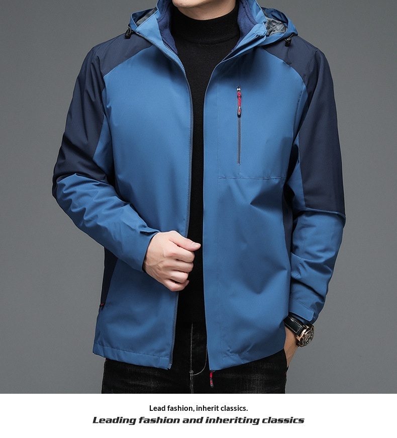 boy Boy 2025 New Detachable Outdoor Thickened Men's Jacket Three-in-One Coat_voghion.com