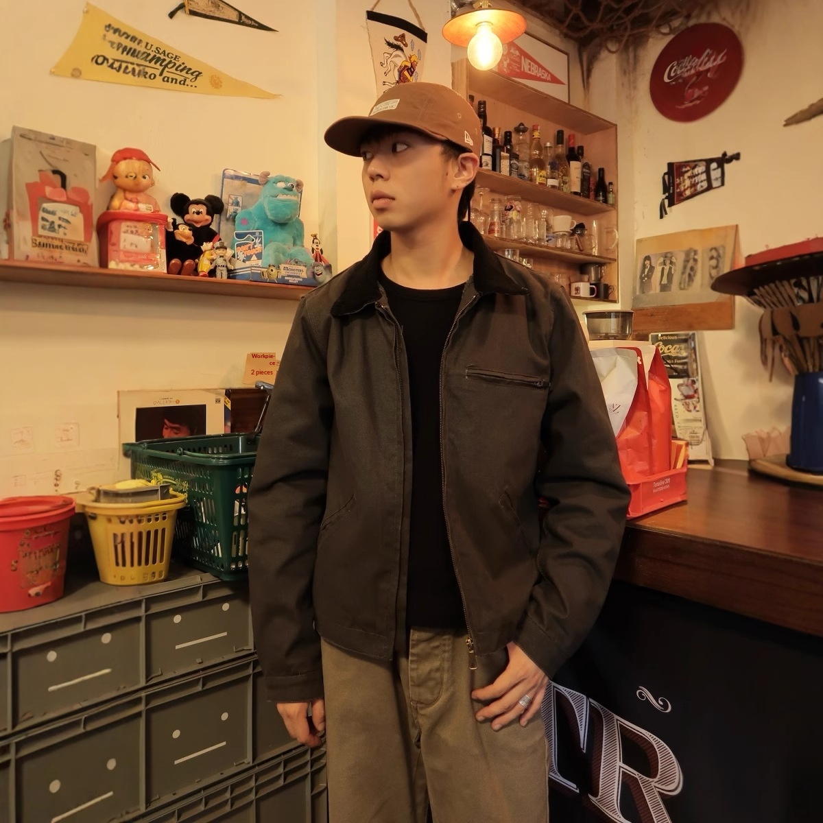 boy Autumn Winter Vibefan Motorcycle Mountain Series Michigan Thick Handsome Casual Japanese Detroit Jacket Coat M And_voghion.com