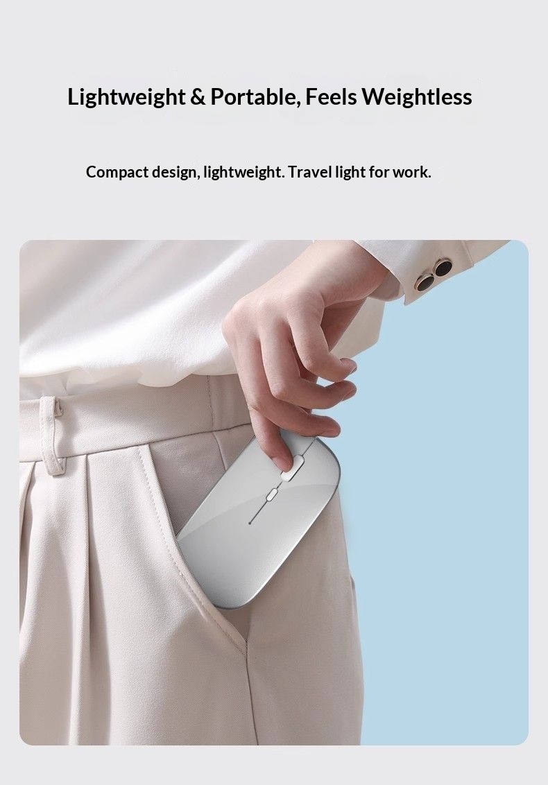 Digitex Digitex Silent Wireless Charging For Women Bluetooth Universal Laptop Desktop Computer Gaming Dual Mode Office Mouse_voghion.com