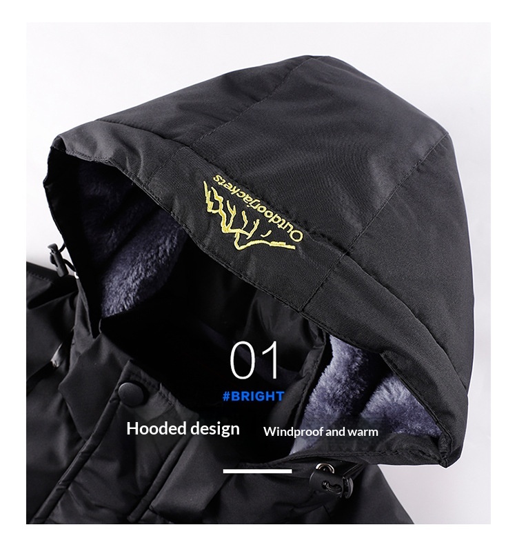 Veste softshell chaude et épaisse doublée polaire pour homme, taille L, idéale pour l'hiver et l'alpinisme._voghion.com