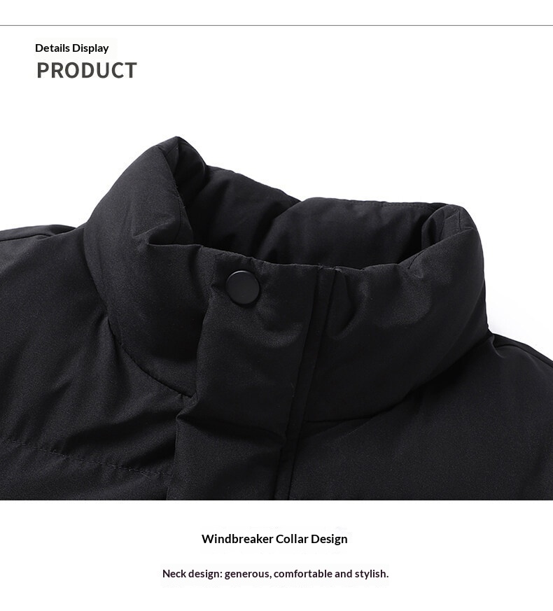 boy Brand Men's Autumn Winter Thickened Warm Stand Collar Casual Slim Fit Cold-Proof Sports Down Jacket Coat_voghion.com