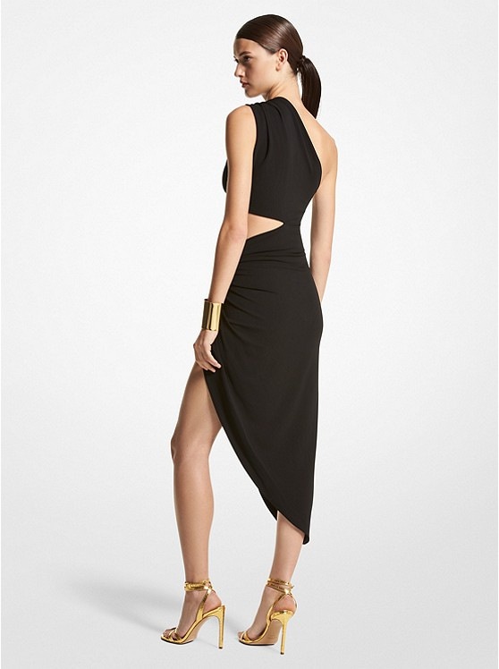 ChicShe ChicShe Shu Qi Même style Robe sexy haut de gamme à épaules dénudées sans manches Robe moulante élégante fendue et asymétrique_voghion.com