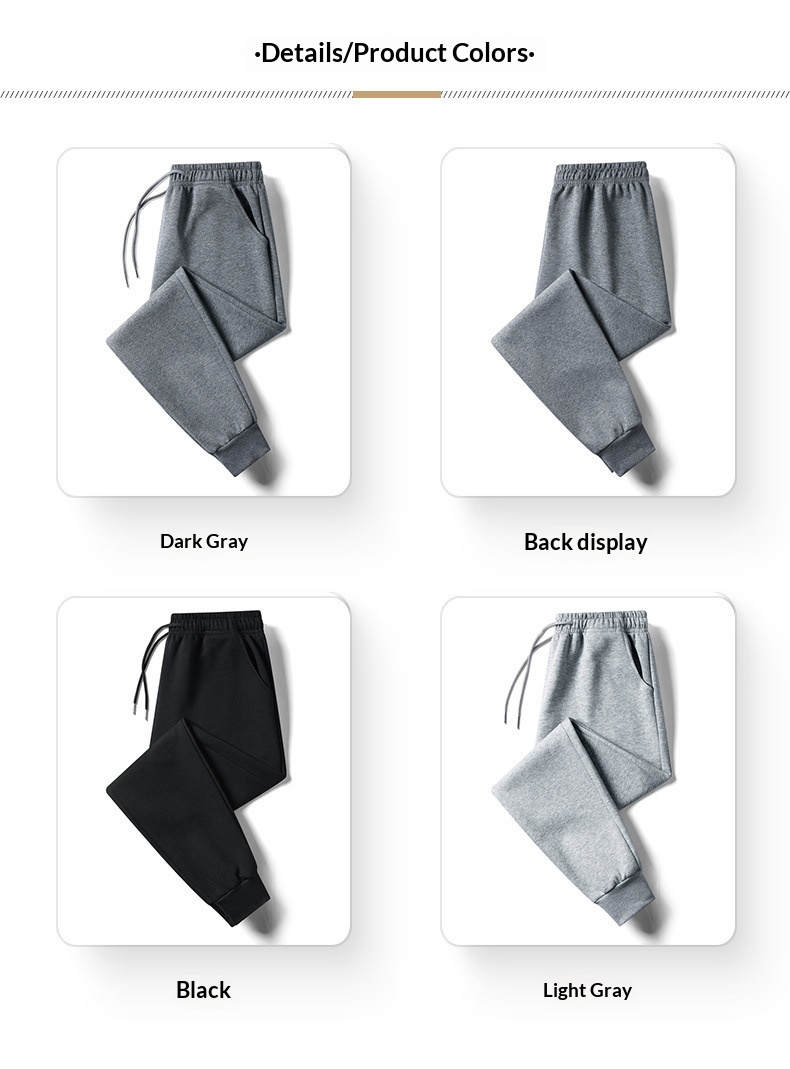 Pantaloni lunghi da jogging da uomo, larghi e dritti, in puro cotone, casual, taglie forti, primavera estate, nuovi_voghion.com