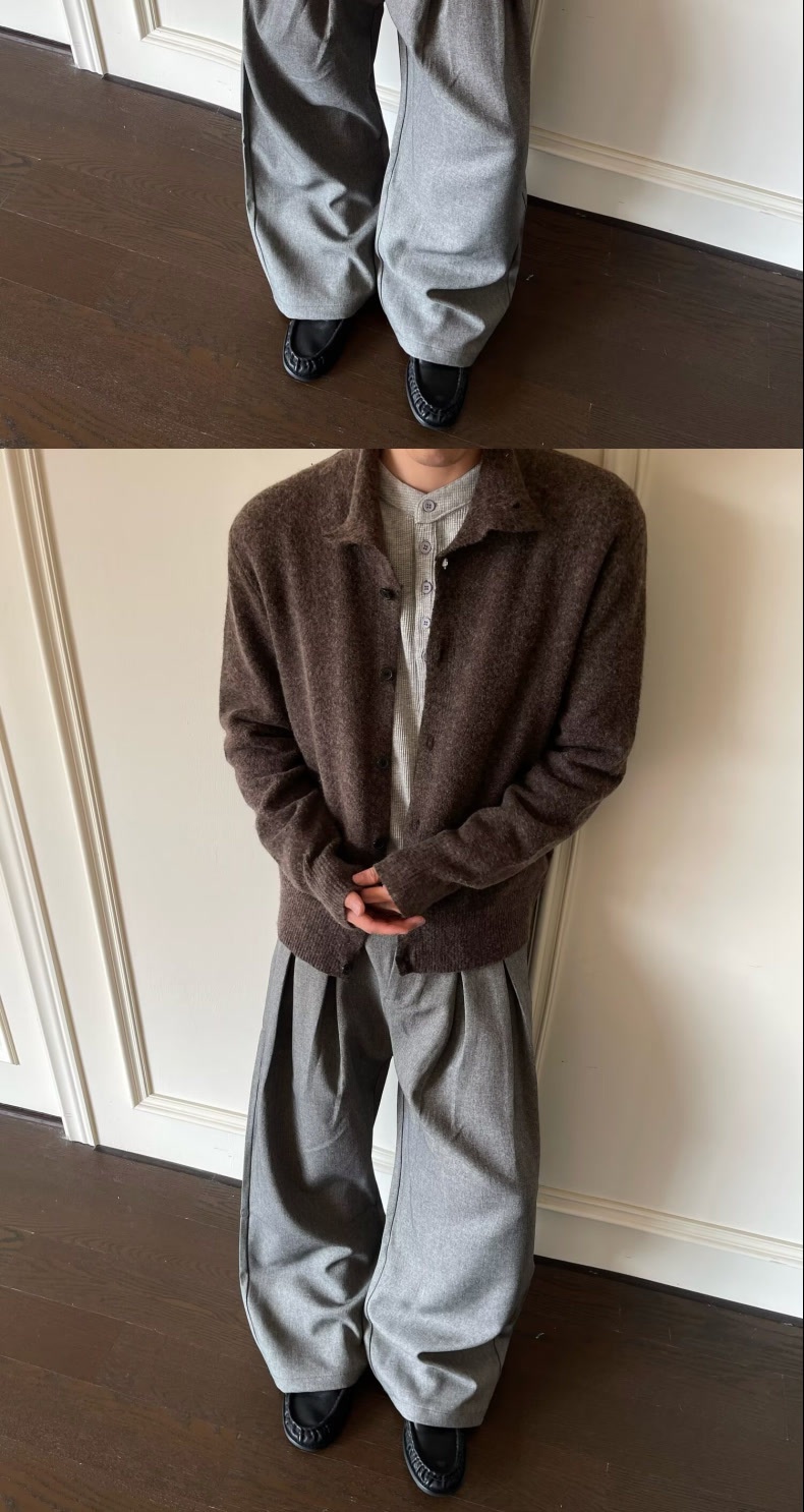 boy Boy Boy Boy Autumn Floral Wool Blend Half Turtleneck Sweater Old Money Loose Lazy Style Knitted Coat Top_voghion.com