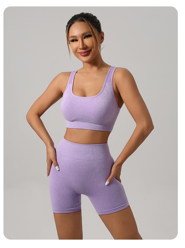 ChicShe Strickoutfit-Set im europäischen und amerikanischen Stil, Großhandel, Sportweste, Unterwäsche, High Waist, lange Hose, Pfirsichfarben, Fitness_voghion.com