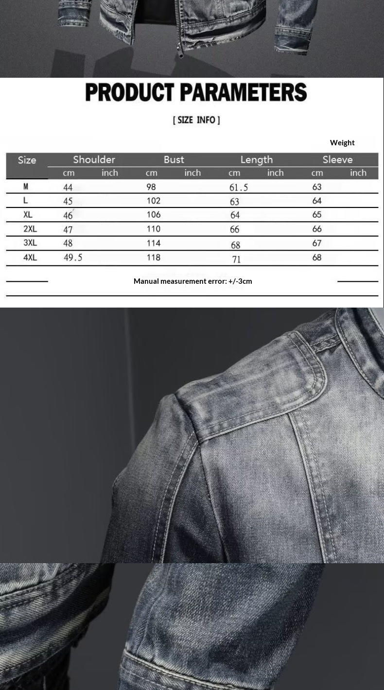 Boy Internet Celebrity Cross-Border Herren-Denim, europäisch und amerikanisch, lässig, Retro, vielseitig, Stehkragen, Reißverschluss, Radfahren_voghion.com