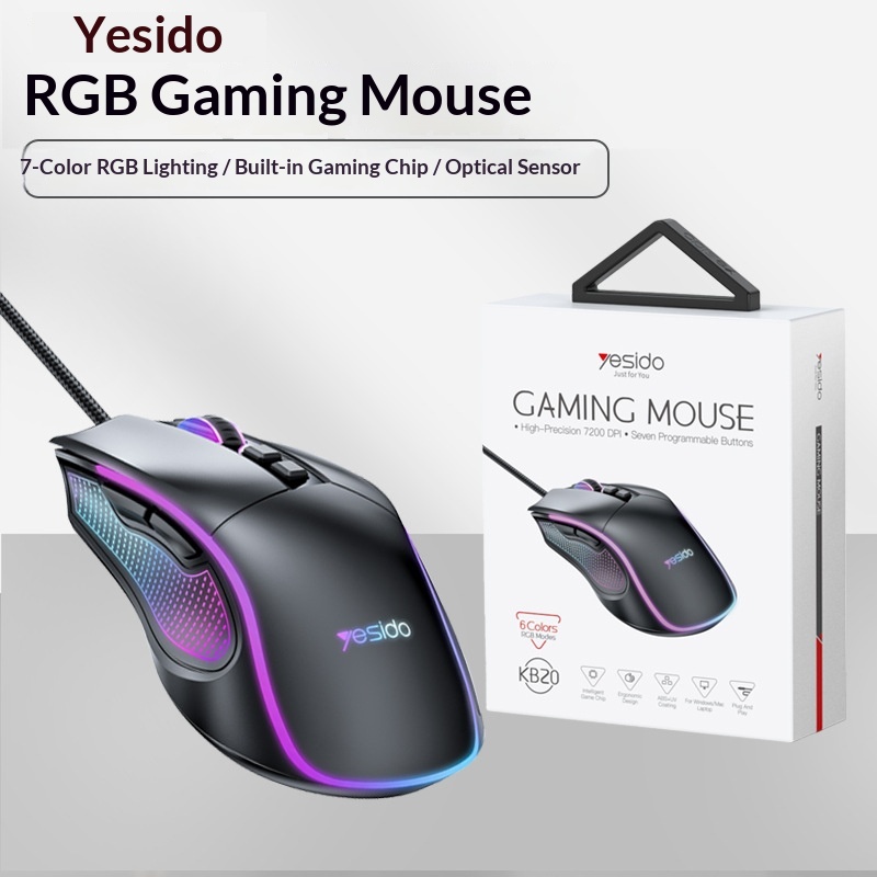 Digitex Digitex Digitex Yesido Gaming E-sports Cross-border Computer Optical Silent Ergonomic USB Wired Mouse_voghion.com