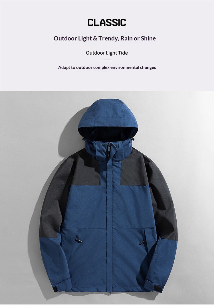 ragazzo Ragazzo Produttore North Face Primavera e Autunno Sottile Esterno Monostrato Coppia Uomo Antivento Impermeabile Cappotto Donna_voghion.com