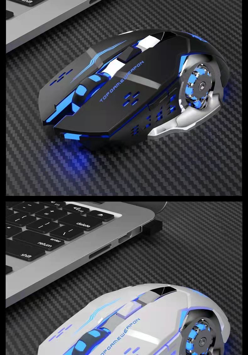 Mouse wireless Digitex Hot Wheels, silenzioso, con suono e rumore, per giochi e-sport, ricaricabile, luminoso, per ufficio, direttamente dalla fabbrica_voghion.com