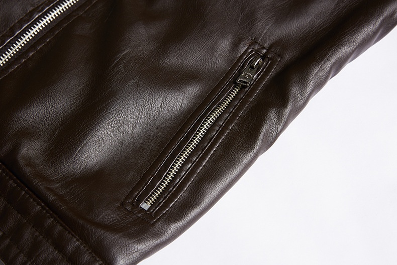 Manteau d'automne et d'hiver pour garçon, doublé polaire, en PU, grande taille, style européen-américain, en cuir._voghion.com