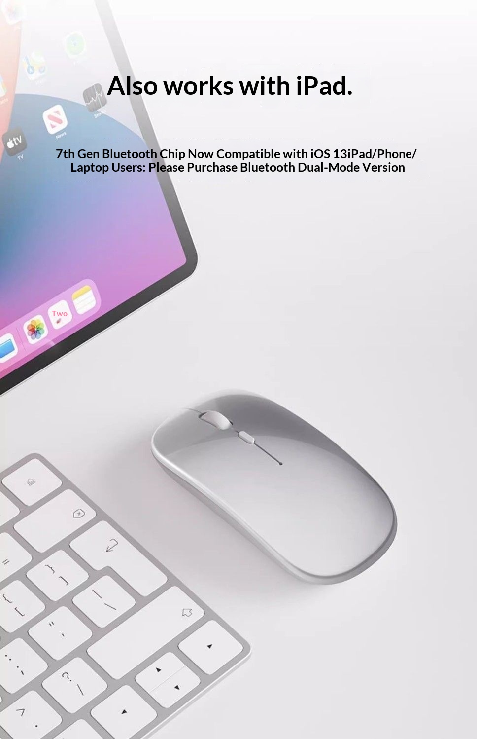 Digitex Digitex Silent Wireless Charging For Women Bluetooth Universal Laptop Desktop Computer Gaming Dual Mode Office Mouse_voghion.com