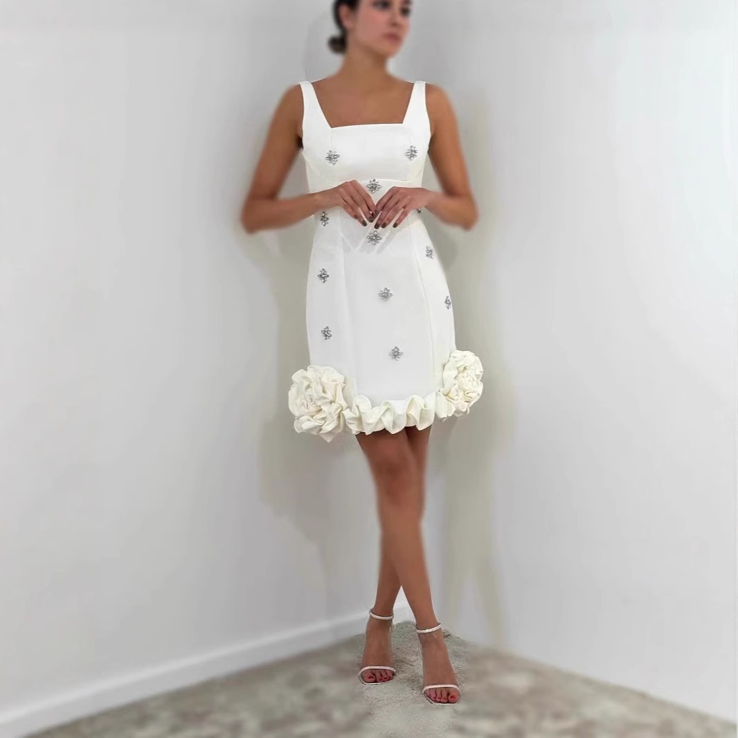 ChicShe ChicShe In Stock Hot-Selling European And American Style Spaghetti Strap Rhinestone Bodycon Evening Sexy Slim Fit Niche Design_voghion.com