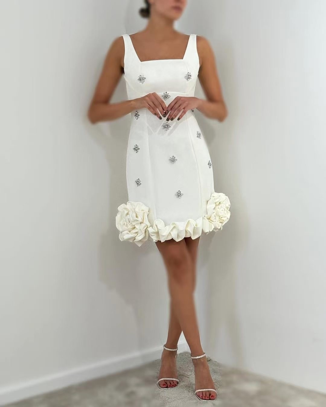 ChicShe ChicShe In Stock Hot-Selling European And American Style Spaghetti Strap Rhinestone Bodycon Evening Sexy Slim Fit Niche Design_voghion.com