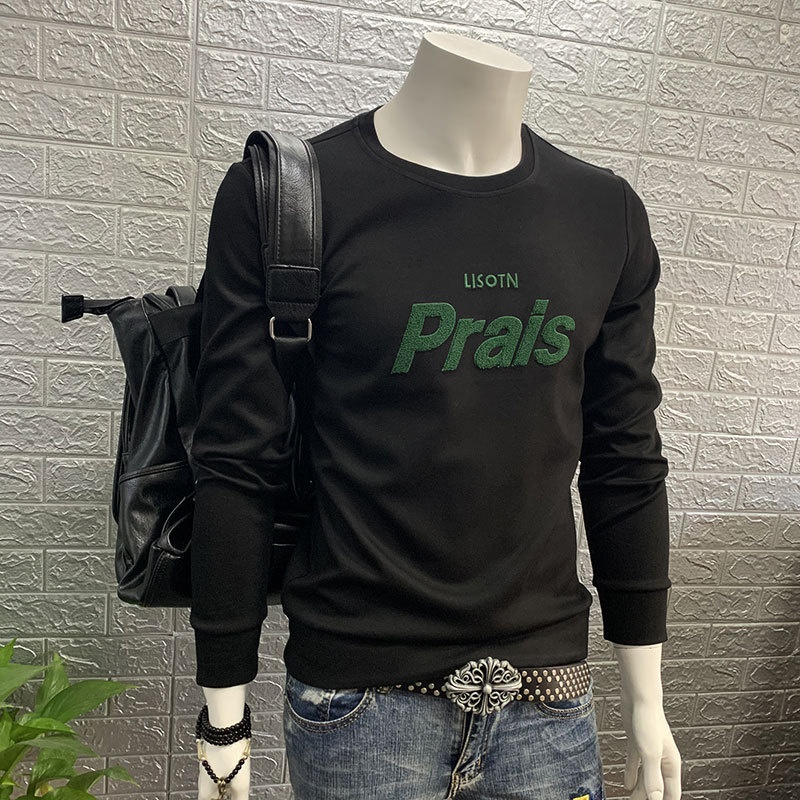 Felpa casual da uomo alla moda, nuova, versatile, da ragazzo, autunno, tendenza giovanile, ampia, manica lunga, giacca alla moda_voghion.com