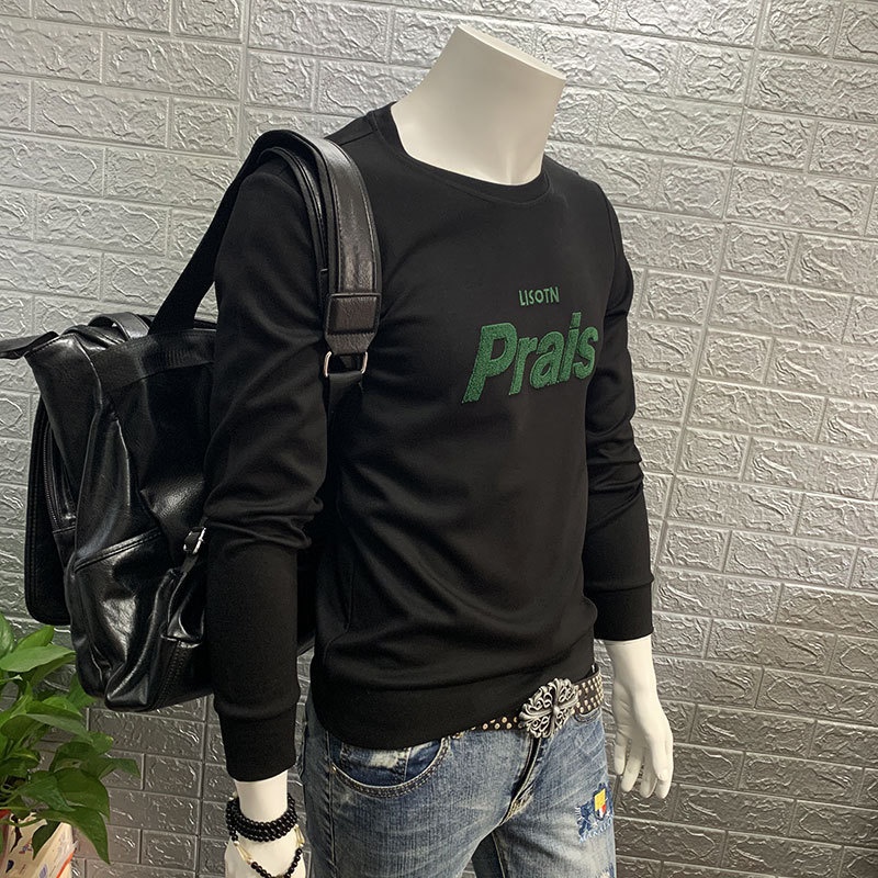 Felpa casual da uomo alla moda, nuova, versatile, da ragazzo, autunno, tendenza giovanile, ampia, manica lunga, giacca alla moda_voghion.com