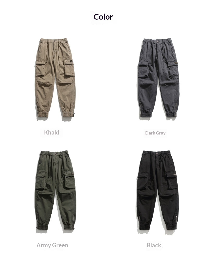 Pantaloni lunghi da uomo in puro cotone, stile casual, da jogging, alla moda giovanile, stile retrò giapponese, autunno inverno_voghion.com