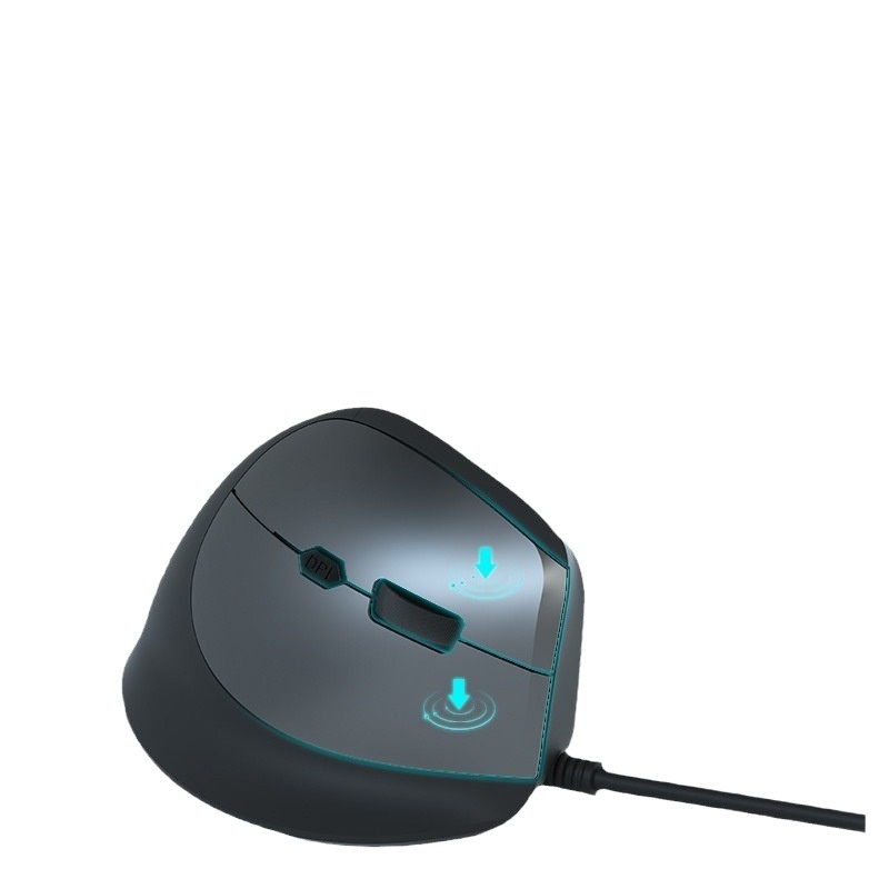 Digitex Digitex Source Factory Vertical Ergonomic 6-Button Wired Office Gaming Mouse_voghion.com