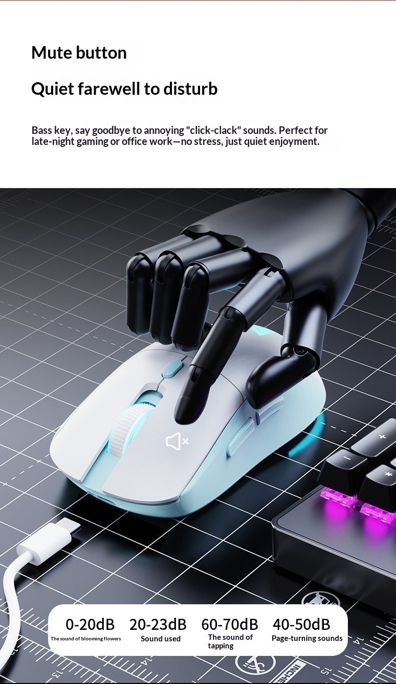 Digitex Digitex Sensoni Wireless Gaming Wired Bluetooth Dual Mode Lightweight E-Sports Office Computer Laptop Mouse_voghion.com