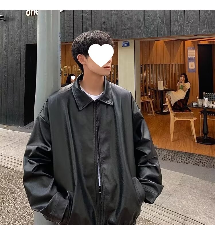 Giacca da aviatore in pelle PU da uomo, alla moda di strada europea e americana, alla moda, alla moda, alla moda_voghion.com