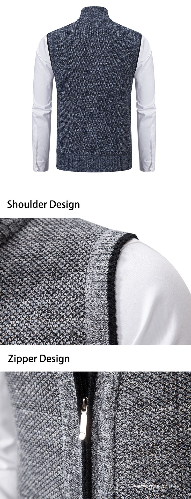 ragazzo ragazzo ragazzo autunno inverno gilet con fodera in pile giacca in maglia spessa e larga da uomo maglione cappotto con collo alto cardigan all'ingrosso_voghion.com