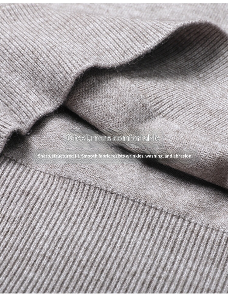 boy Boy Boy Boy 2025 Autumn Winter New Wool Sweater For Men, Half Turtleneck, Thickened, Wm, Machine Washable, Base Layer Men's_voghion.com