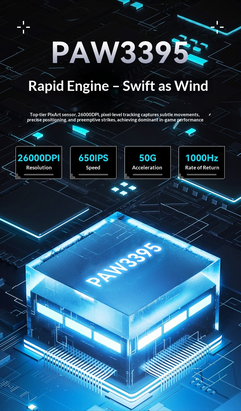 Digitex Digitex Attack Shark X3 Hafif PAW3395 Oyun Üç Modlu Kablosuz Fare_voghion.com