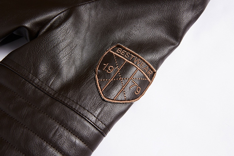 Manteau d'automne et d'hiver pour garçon, doublé polaire, en PU, grande taille, style européen-américain, en cuir._voghion.com