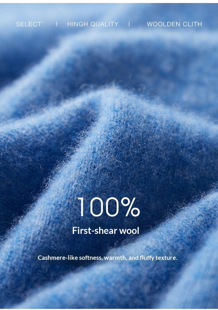 boy Boy Boy Boy Autumn Winter Pure 100% Wool Half Turtleneck Pullover Thickened Plus Size Cashmere Sweater Men Inner Layer Base Shirt_voghion.com