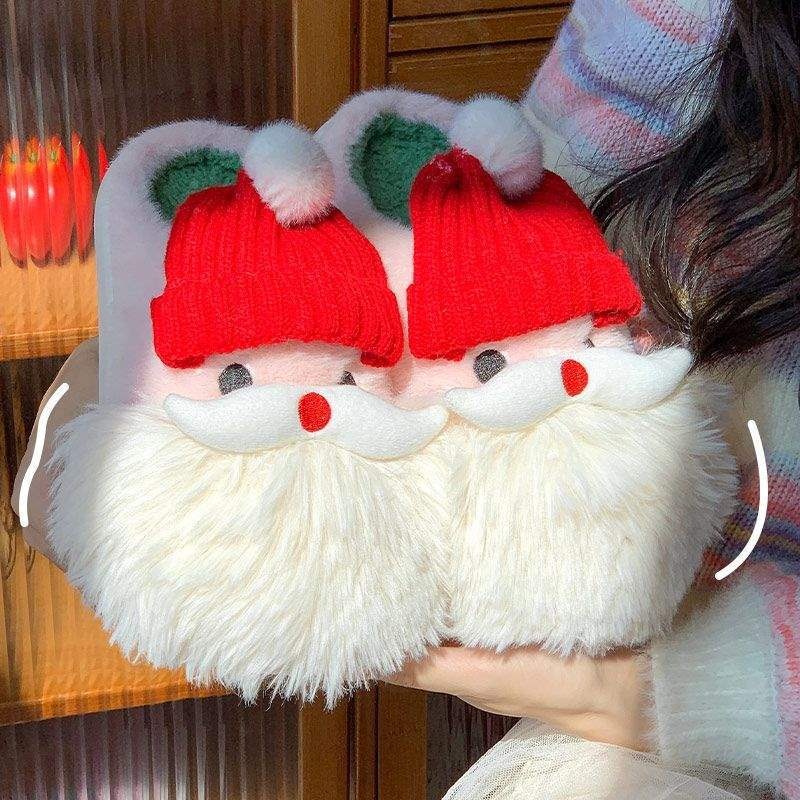 Zees Cute Christmas Cotton Slippers 2025 Couple Style New Super Soft Cushioning Autumn Four Seasons Indoor Warmth_voghion.com