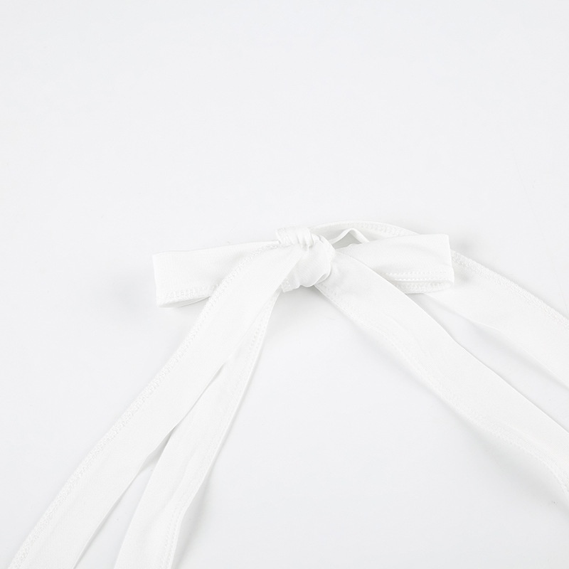 ChicShe Europejski i amerykański modny, blok kolorów, krótki top z dekoltem halter i dekoltem w serek, skrócony top, szorty z wysokim stanem, dopasowany krój, joga, sport, swobodny_voghion.com