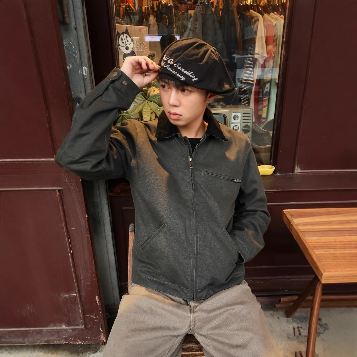 boy Autumn Winter Vibefan Motorcycle Mountain Series Michigan Thick Handsome Casual Japanese Detroit Jacket Coat M And_voghion.com