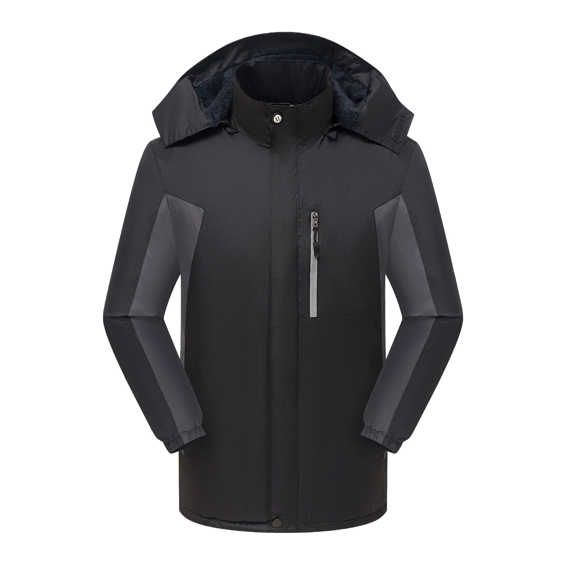 Wasserdichte Jungenjacke mit Fleecefutter, dick gefüttert, bedruckt, ideal für Winter-Fabrikuniformen, aus Baumwolle, Softshell-Material_voghion.com