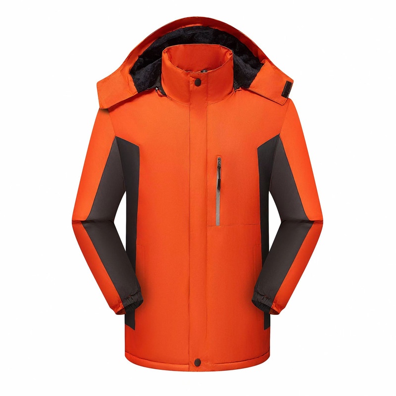 Veste de travail imperméable imprimée doublée polaire pour garçon, manteau d'hiver en coton pour homme, uniforme d'usine, épaisse et chaude_voghion.com