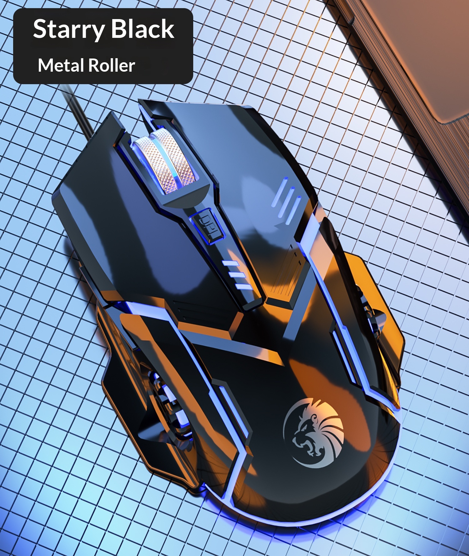 Digitex Digitex Digitex Qiongshu F7 Wired USB Silent Sound Lighted Weighted Gaming Office Home Desktop Laptop Universal Mouse_voghion.com