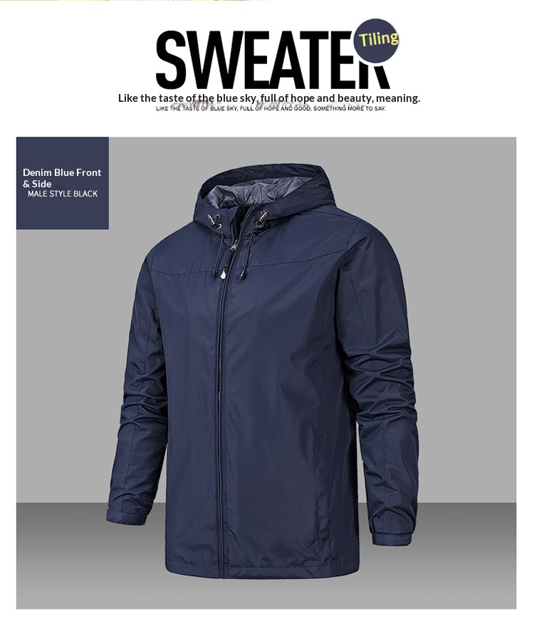 Veste homme/femme coupe-vent imperméable quatre saisons pour la randonnée, printemps/automne, une seule couche_voghion.com