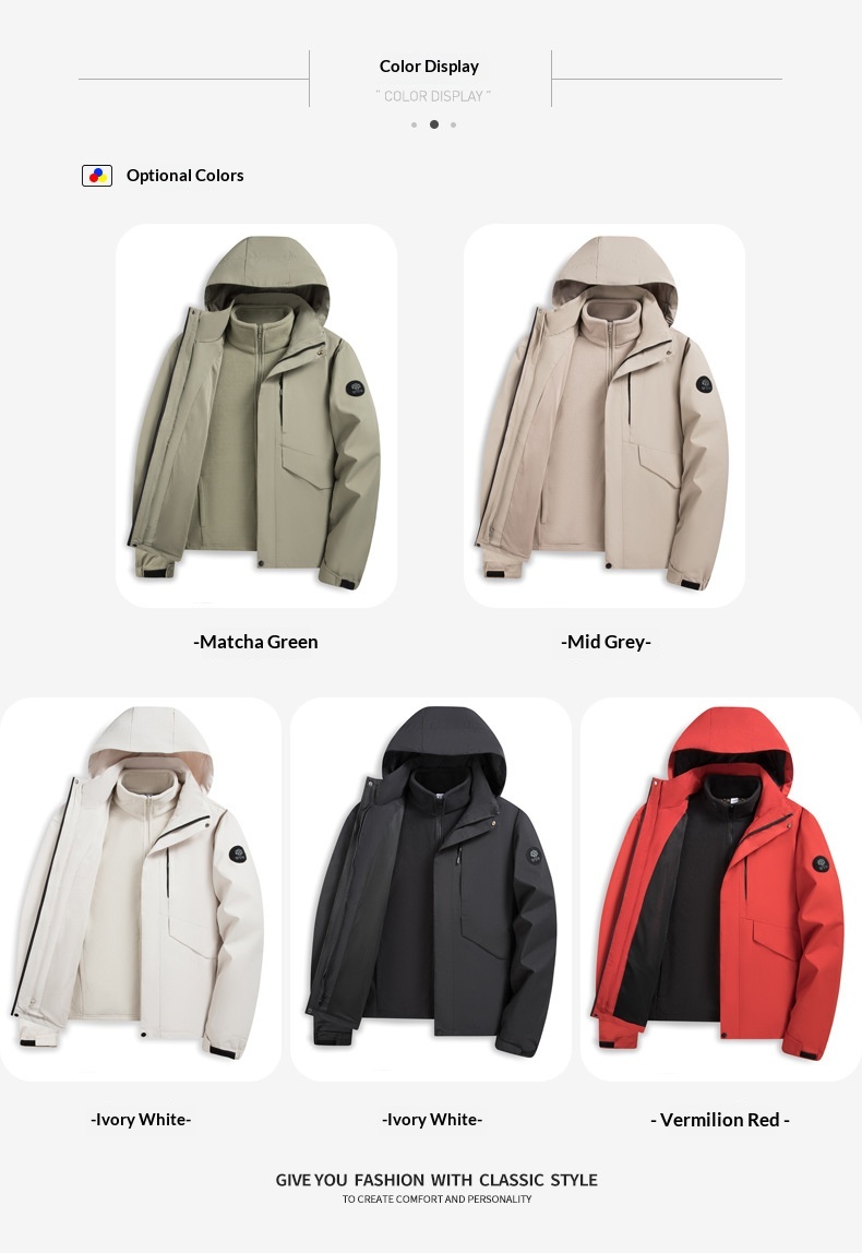 boy Boy 2025 New Detachable Outdoor Thickened Men's Jacket Three-in-One Coat_voghion.com