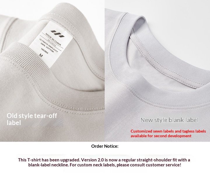 ChicShe 230g Simple Inner Layer Base Shirt Women, Autumn Long Sleeve Pure Cotton Regular Shoulder T-Shirt For Men, Round Neck_voghion.com