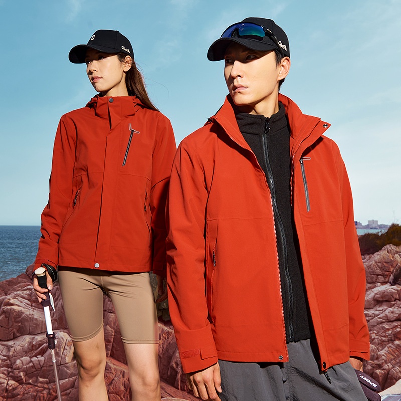 boy Boy 32614 Outdoor Men And Women Detachable Autumn Winter Couple Travel Hiking Jacket 3-in-1 Waterproof_voghion.com