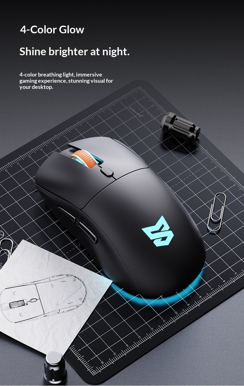 Digitex Digitex Sensoni Wireless Gaming Wired Bluetooth Dual Mode Lightweight E-Sports Office Computer Laptop Mouse_voghion.com